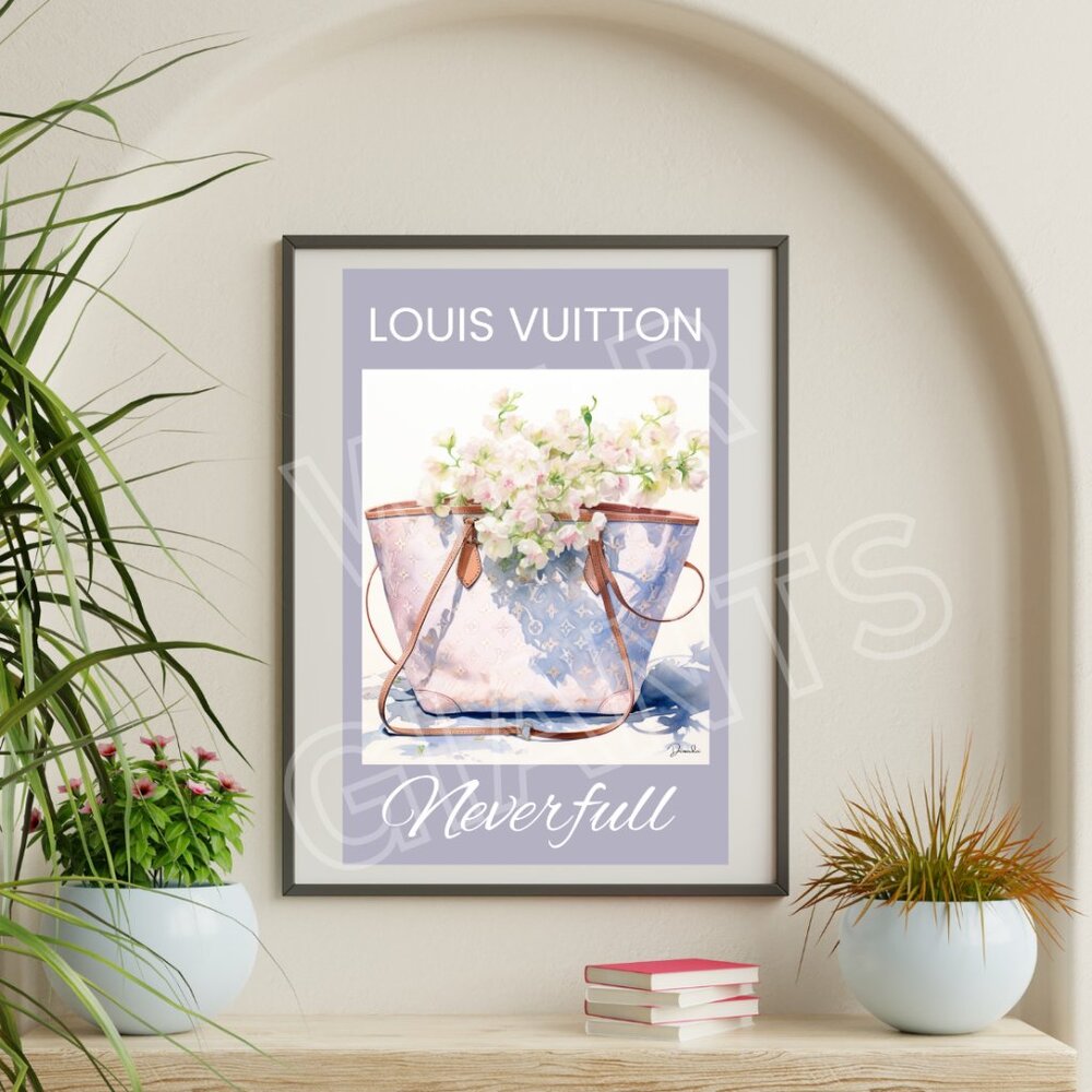 Louis Vuitton Purse Neverfull Purse 11x17 Art Print